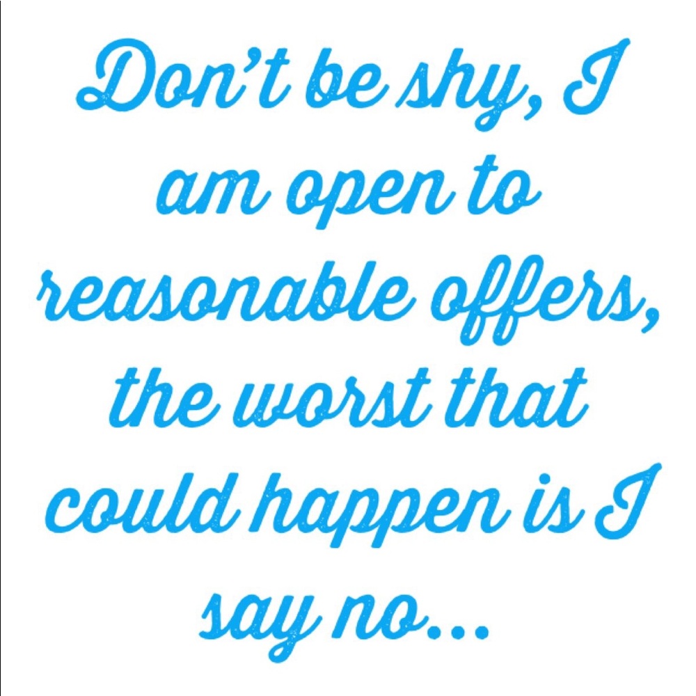 Most reasonable offers accepted